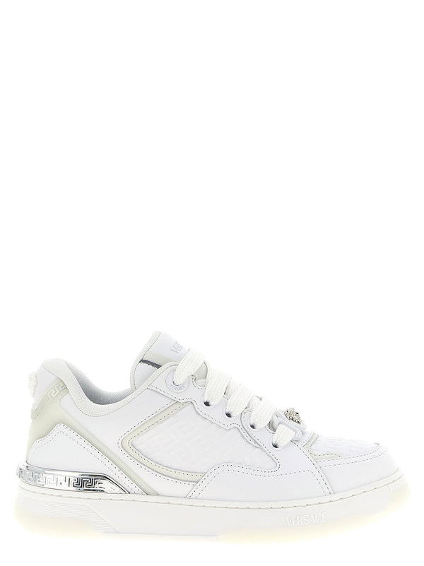 Versace Biggie Basket Sneaker — White