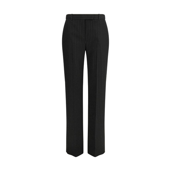 Alexander McQueen 100% Wool Ovis Aries trousers in black