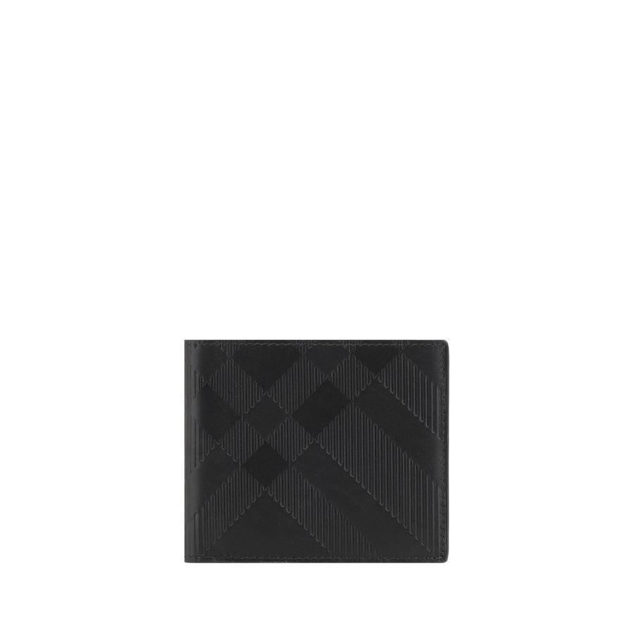 Burberry 100% Calf Leather Bos Taurus wallet in black