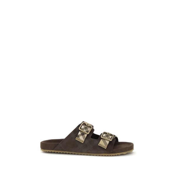 Burberry 70% Calf Leather Bos Taurus sandals in brown