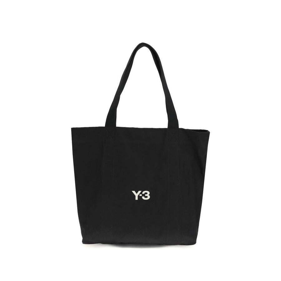 Y-3 100% Cotton shoulder bag in black