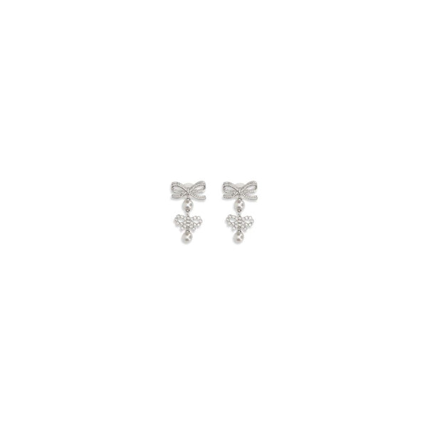 Self-Portrait 100% Brass earrings in silver