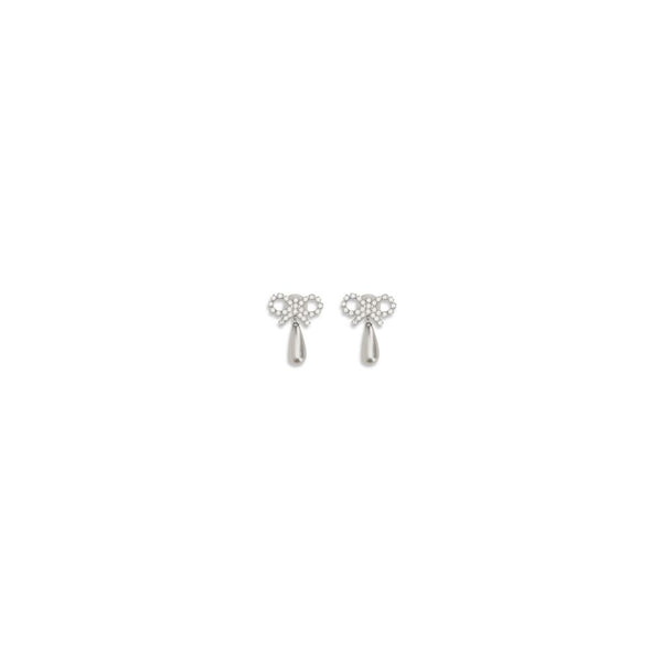 Self-Portrait 100% Brass earrings in silver