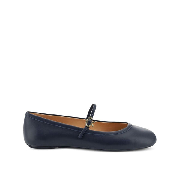Gianvito Rossi 100% Fabric (upper); Leather (inner ballet flat in blue