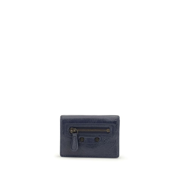 Balenciaga 100% Lamb Ovis Aries wallet in blue