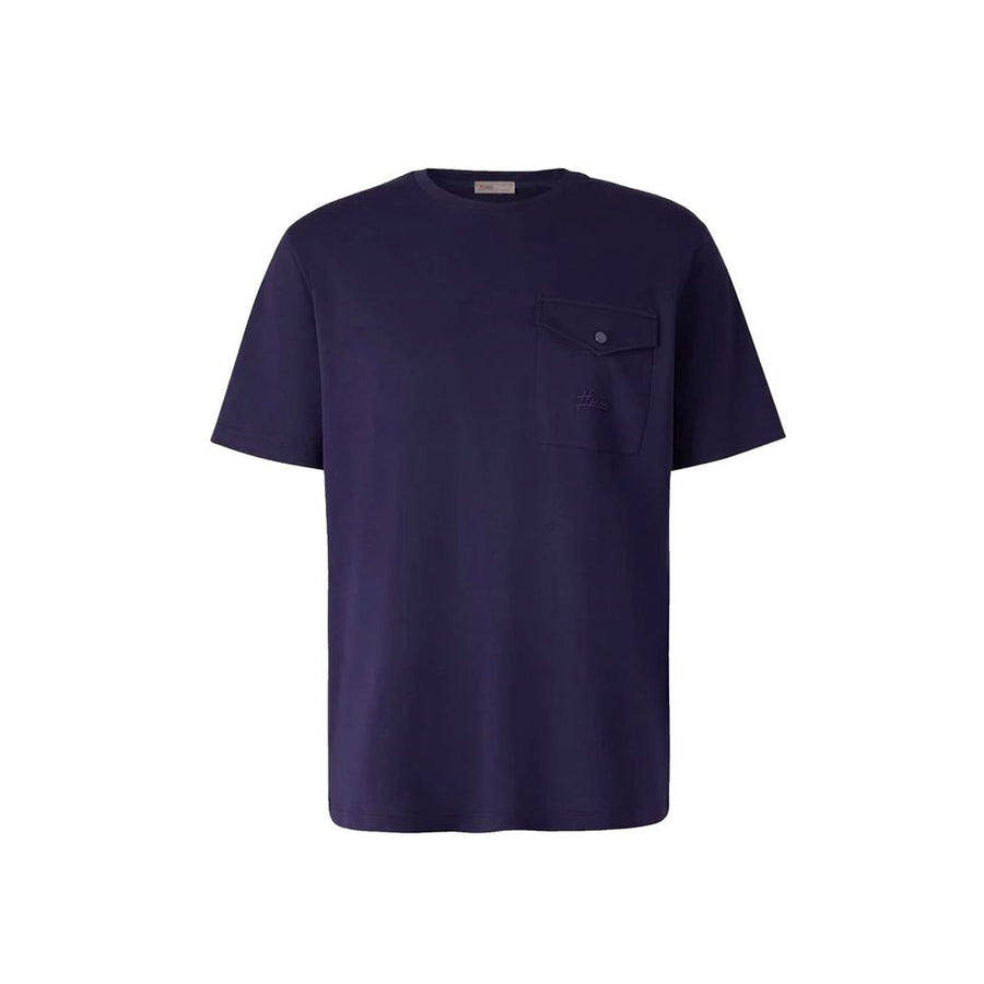 Herno 100% Cotton t-shirt in navy