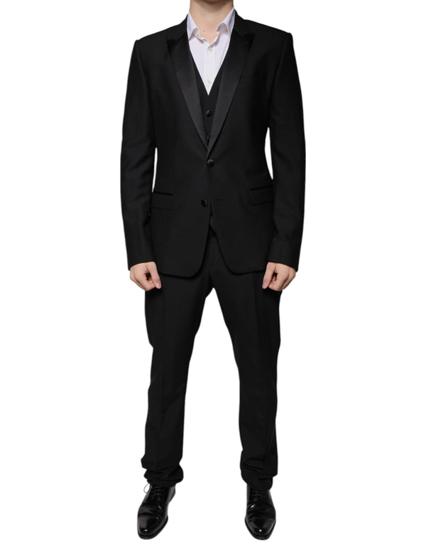 Dolce & Gabbana 90% Virgin Wool tuxedo in black