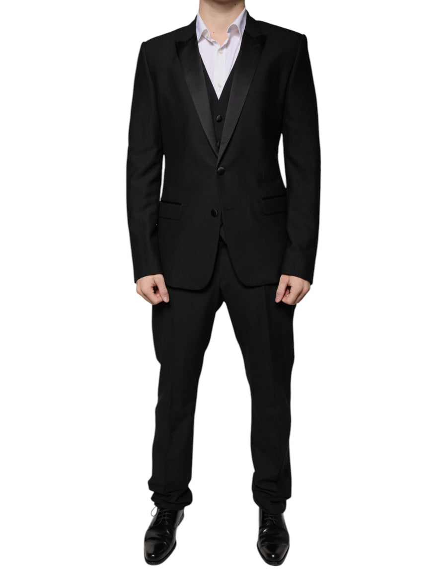 Dolce & Gabbana 90% Virgin Wool tuxedo in black