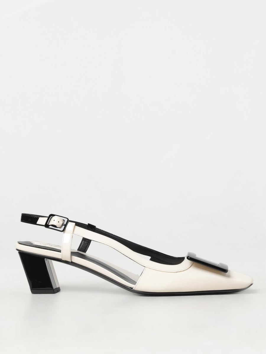 Roger Vivier slingback heel in white