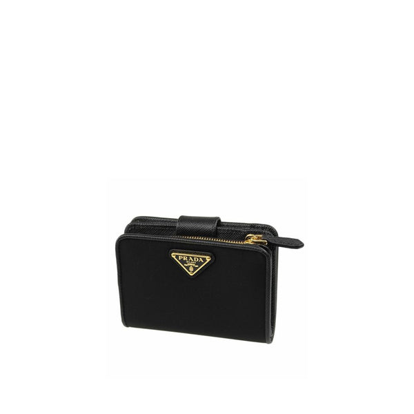 Prada 100% Nylon wallet in black