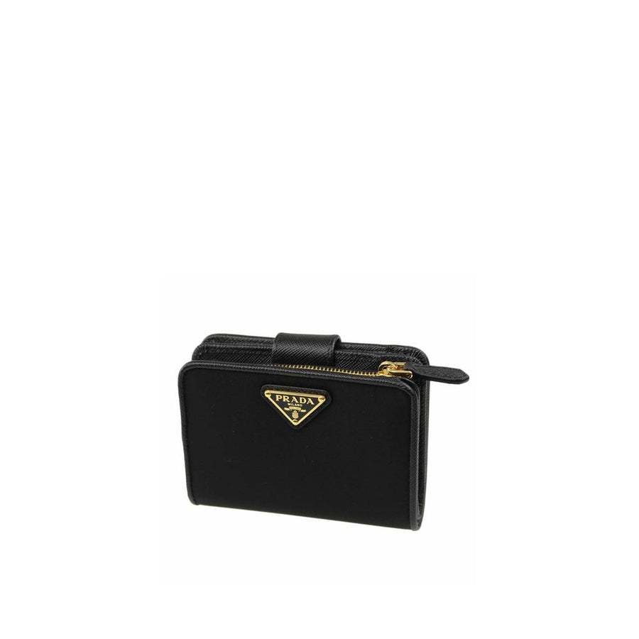 Prada 100% Nylon wallet in black