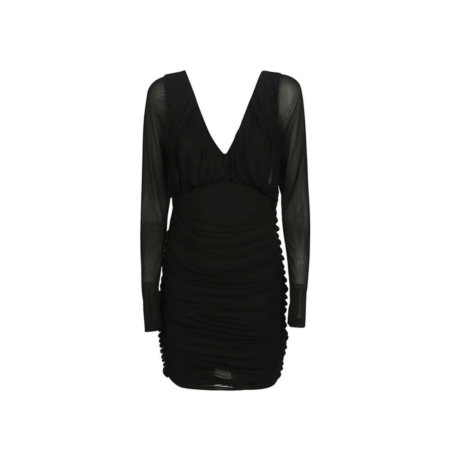 Saint Laurent 100% Viscose dress in black