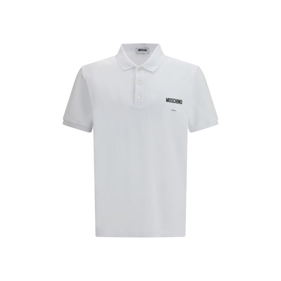 Moschino 100% Cotton polo shirt in white
