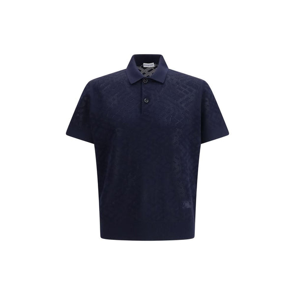 Burberry 100% Wool polo shirt in blue