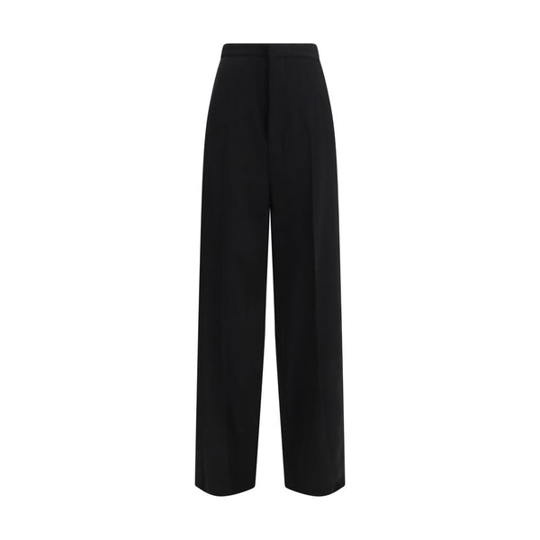 Balenciaga 100% Cotton trousers in black