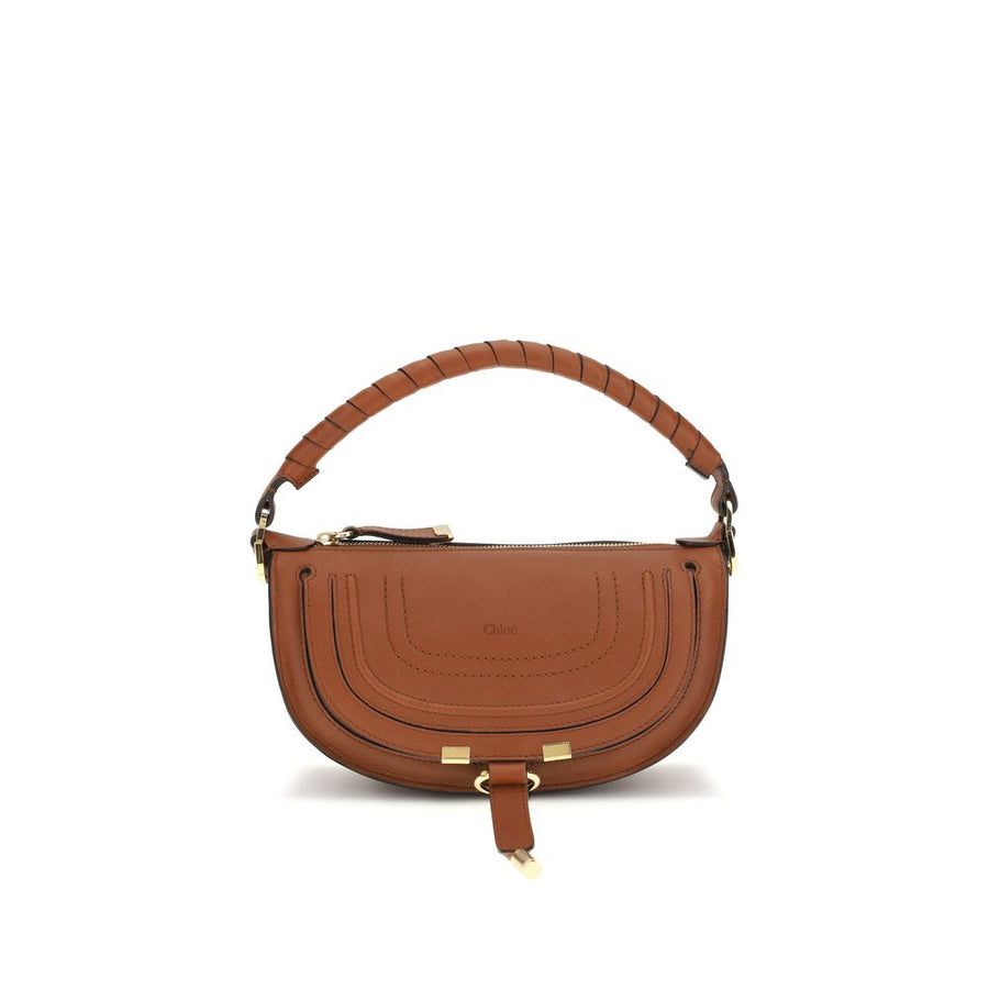 Chloé 100% Calf Leather Bos Taurus shoulder bag in brown