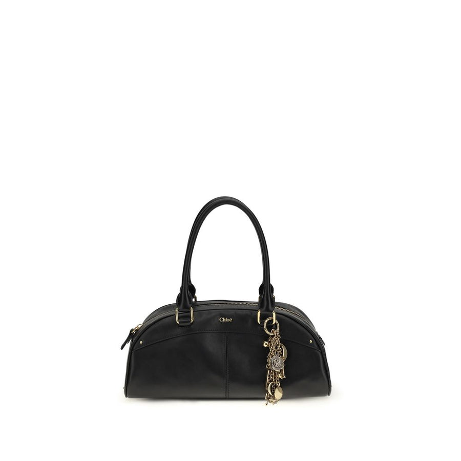 Chloé 100% Calf Leather Bos Taurus shoulder bag in black