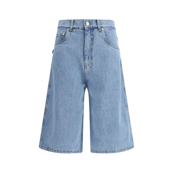 Coperni 100% Cotton bermuda shorts in blue