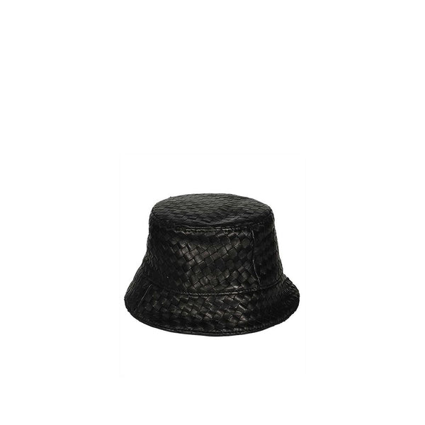 Bottega Veneta BO-9029405540564 100% Lamb Leather bucket hat in black