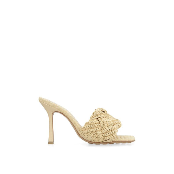 Bottega Veneta 100% Raffia upper mule in beige