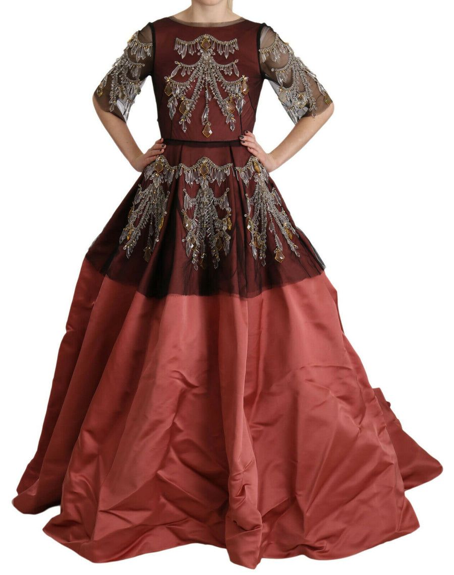 Dolce & Gabbana 90% Silk dress in red