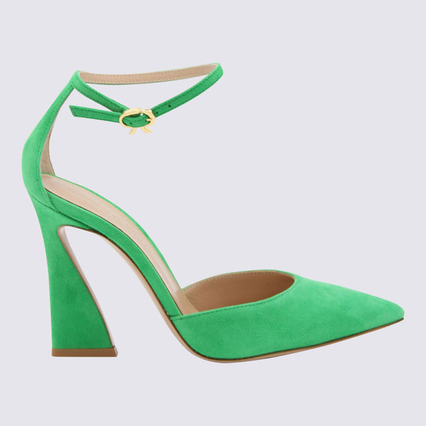Gianvito Rossi Suede heel in green