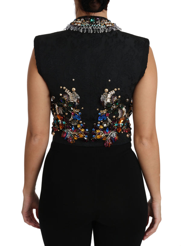 Dolce & Gabbana 2% Acrylic Fiber vest in black