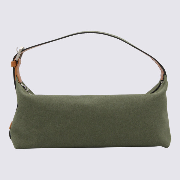 Eera 100% Cotton shoulder bag in green