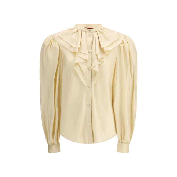 Gucci 100% Silk blouse in beige