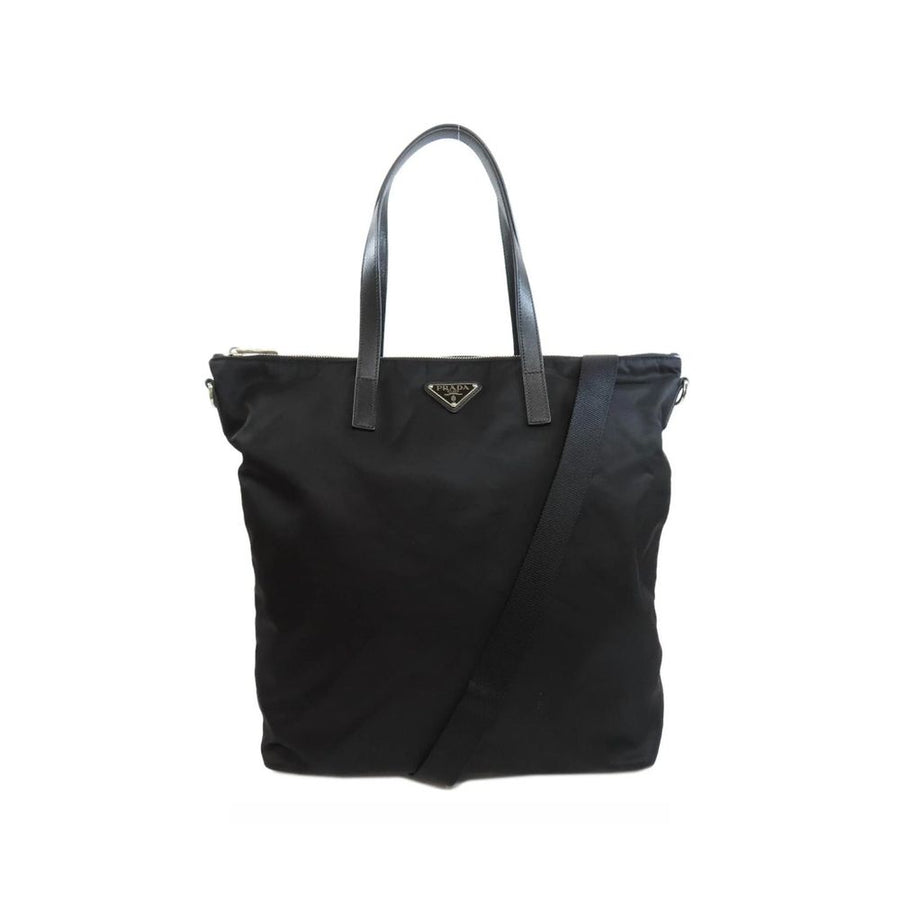 Prada 100% Nylon tote bag in black