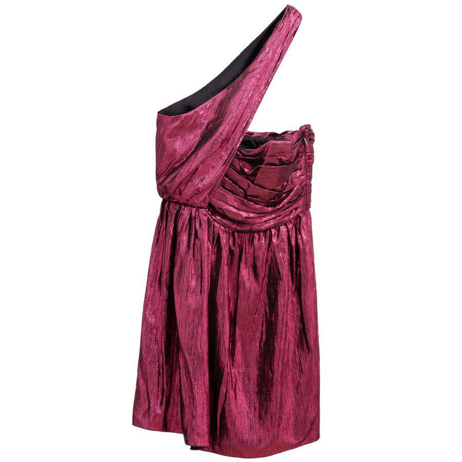 Saint Laurent 87% viscose dress in pink