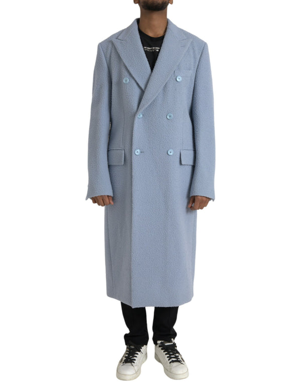 Dolce & Gabbana 100% Cashmere coat in blue