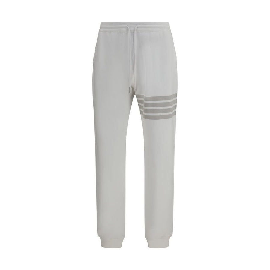 Thom Browne 100% Cotton joggers in white