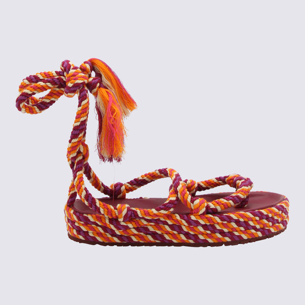 Isabel Marant Tex upper sandals in orange