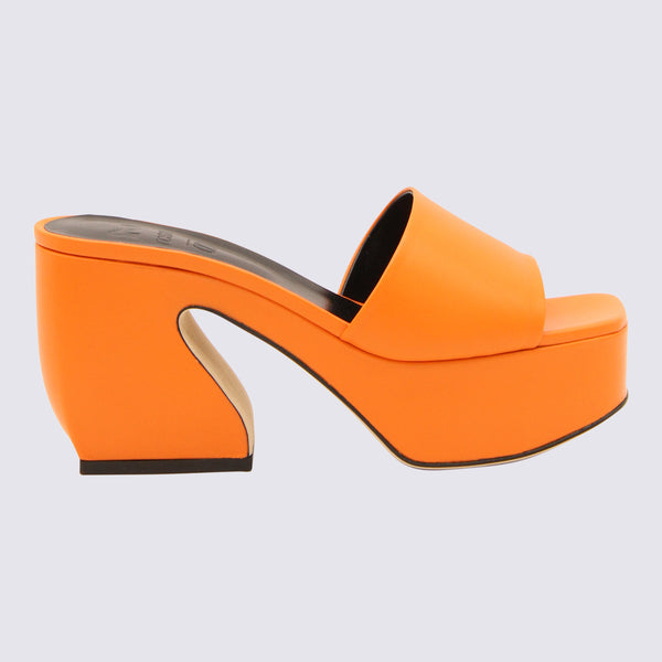 Si Rossi _cover upper sandal in orange