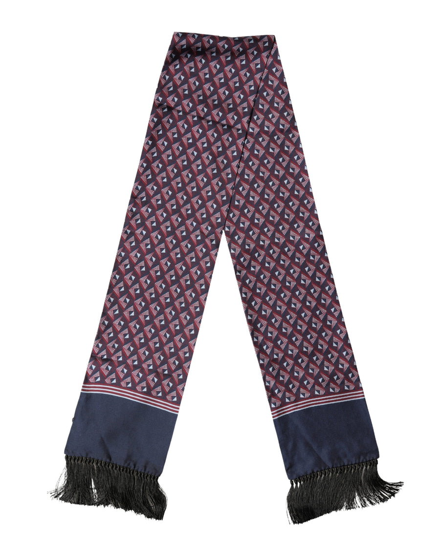 Dolce & Gabbana 100% Silk scarf in burgundy