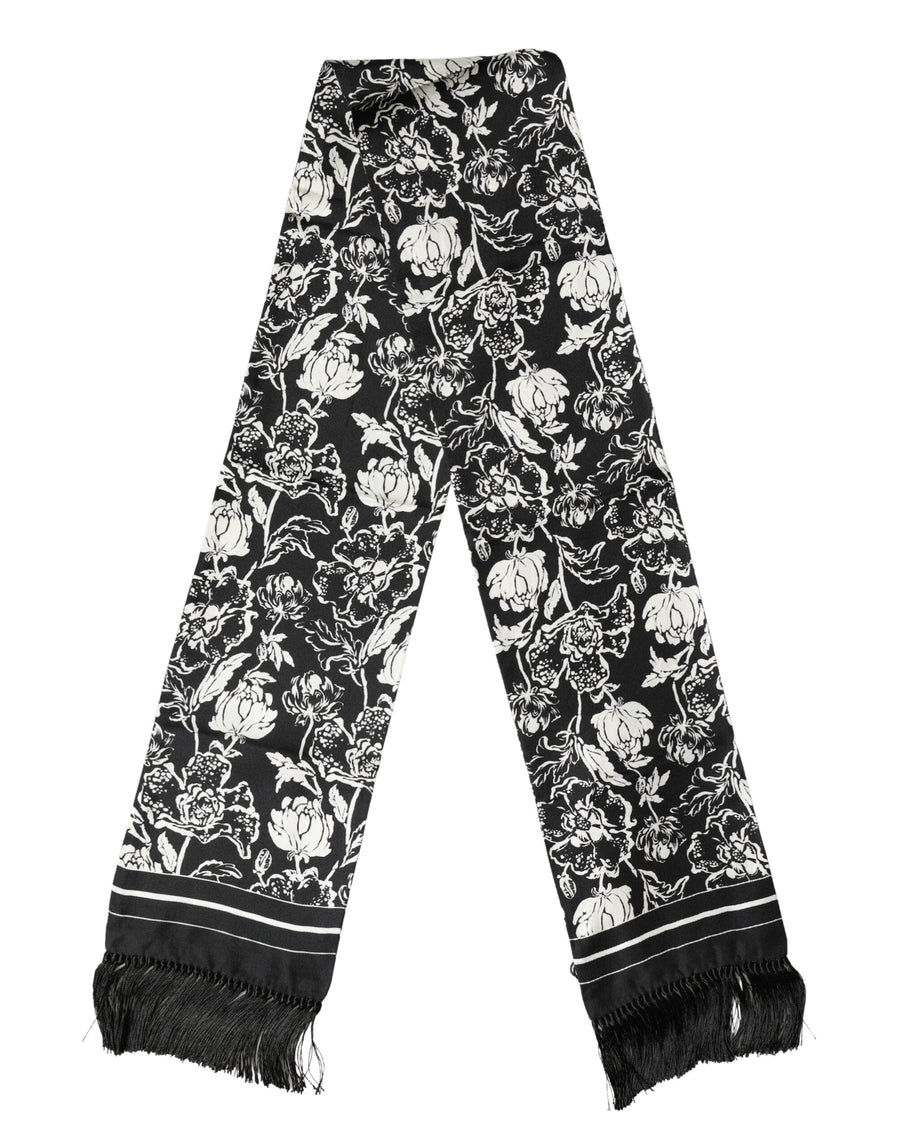 Dolce & Gabbana 100% Silk scarf in black