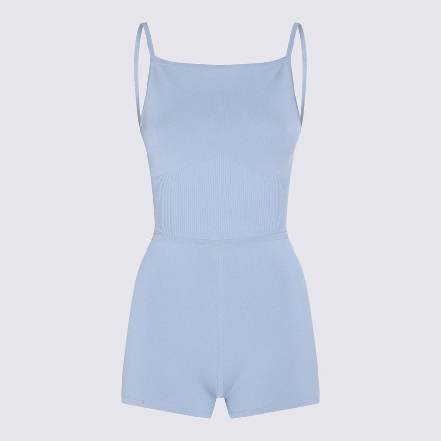 Max Mara 83% Viscose tank top in blue