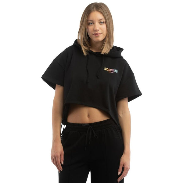 Moschino 100% Cotton hoodie in black