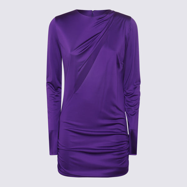 Versace 100% Viscose dress in purple
