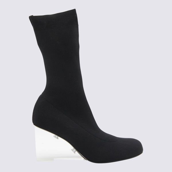 Alexander McQueen Upper: Nylon; Sole: Rubber boot in black