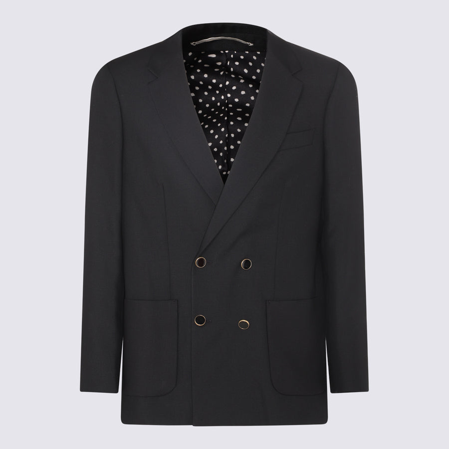 Pt Torino 87% Wool blazer in black