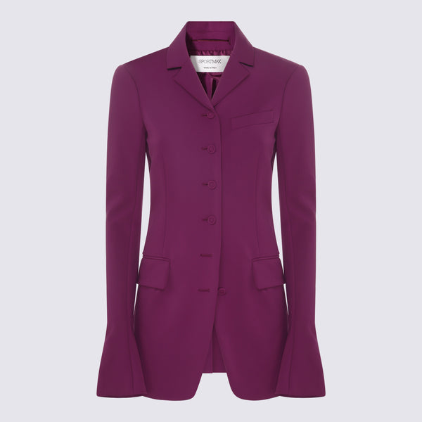 Sportmax 88% Nylon blazer in purple