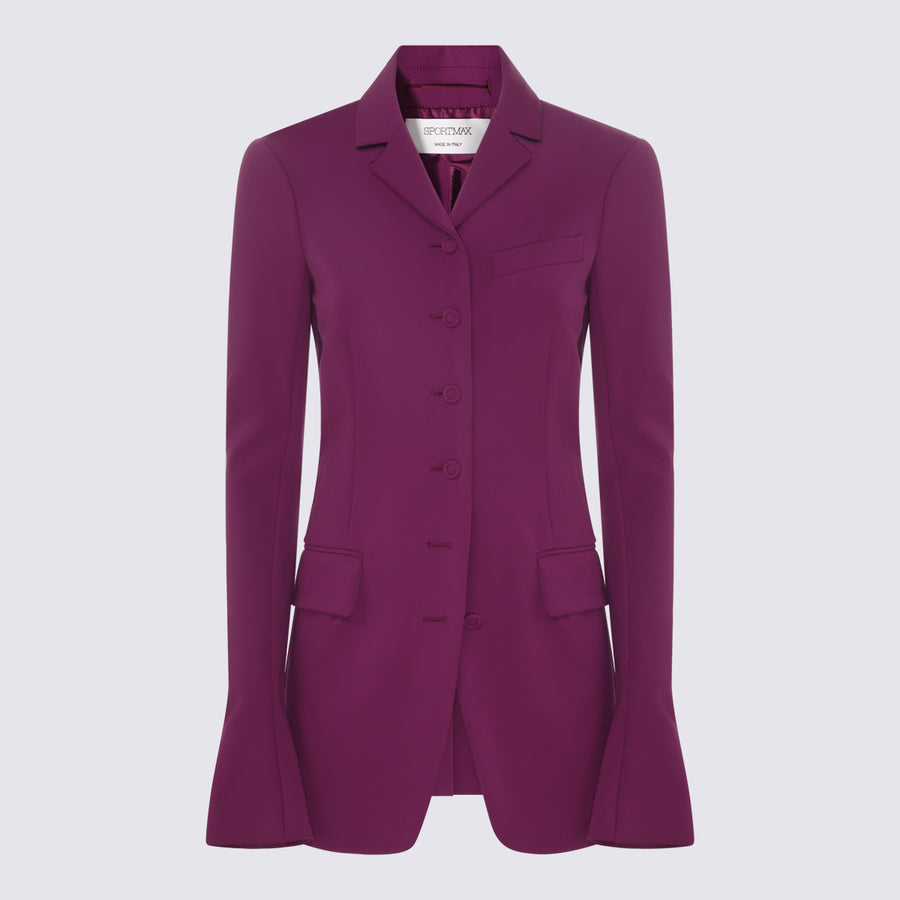 Sportmax 88% Nylon blazer in purple