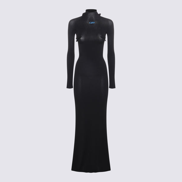 Off-White 83% Viscose dress in black