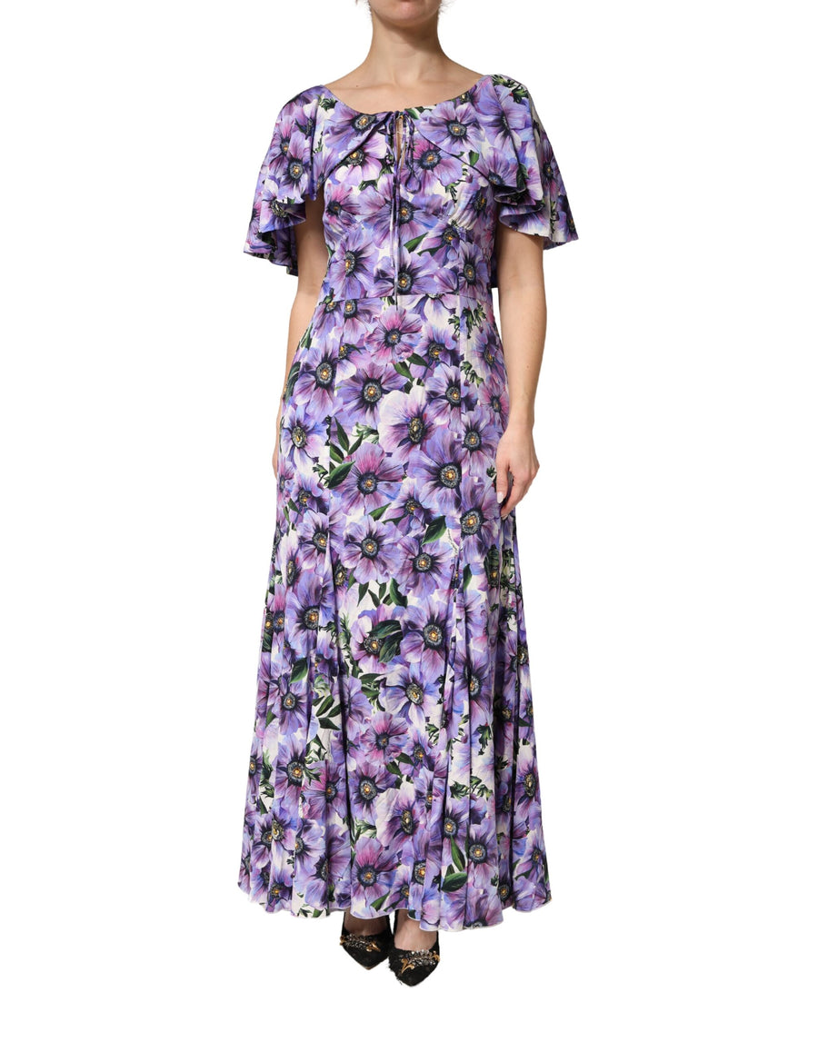 Dolce & Gabbana 94% Silk dress in purple