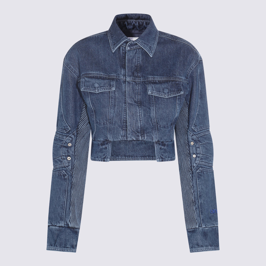 Off-White 100% Cotton jacket in blue