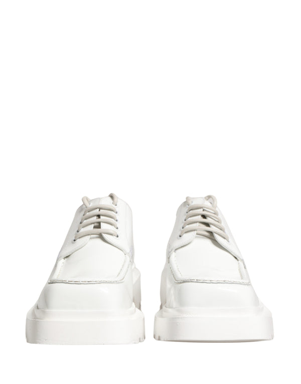 Dolce & Gabbana Leather derby shoe in white