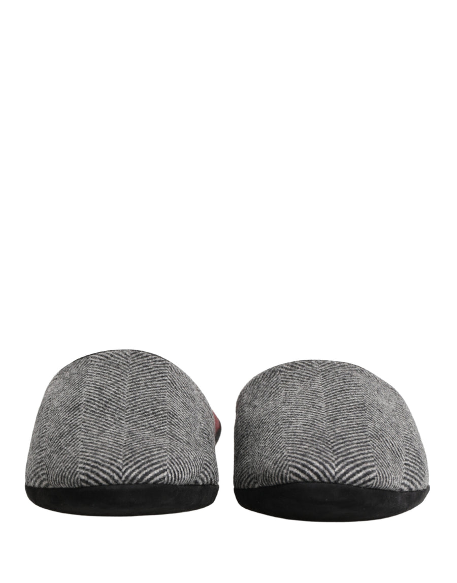 Dolce & Gabbana Cashmere blend slippers in gray