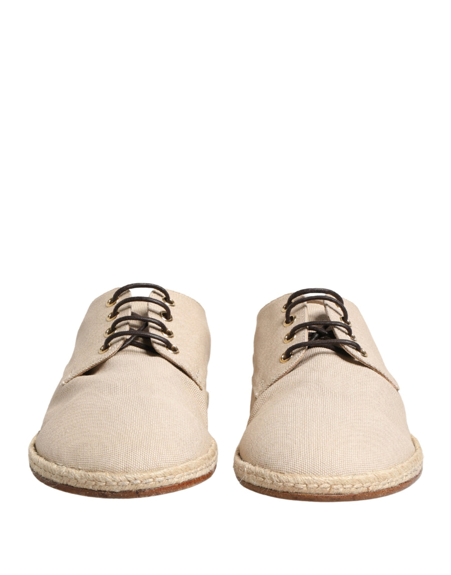 Dolce & Gabbana Canvas derby in beige